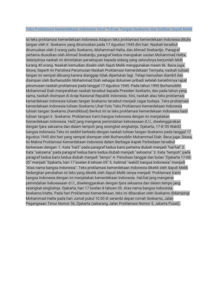 differences between draft and final declaration of independence