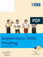 Supervisory Skill Training (Trainer Manual)