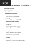 Grading System in Java