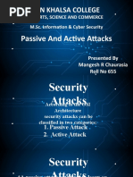 Active and Passive Attack