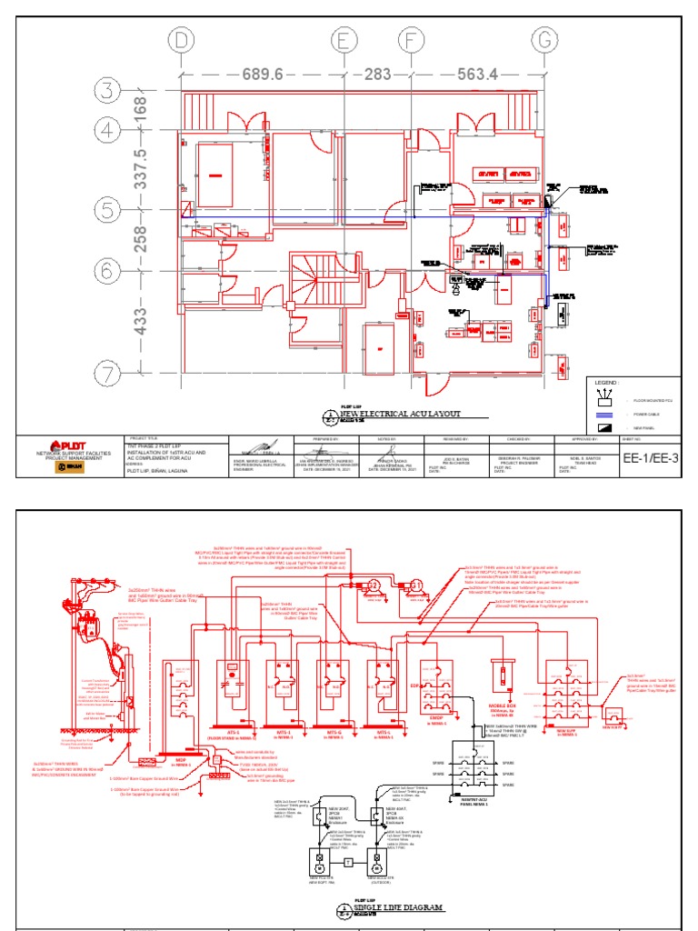 PLDT LIIP ACU Installation Layout | PDF