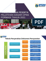 Pengarahan Pembelajaran Peserta Pelatihan Dasar CPNS Formasi Tahun 2021