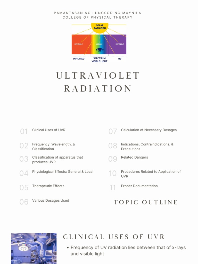 Clinical Applications of UV Radiation | PDF