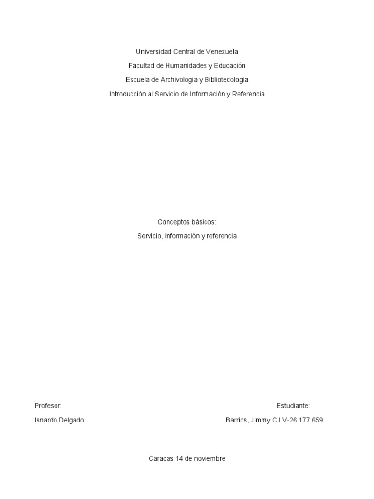 Servicios de Referencia PDF Información Conocimiento