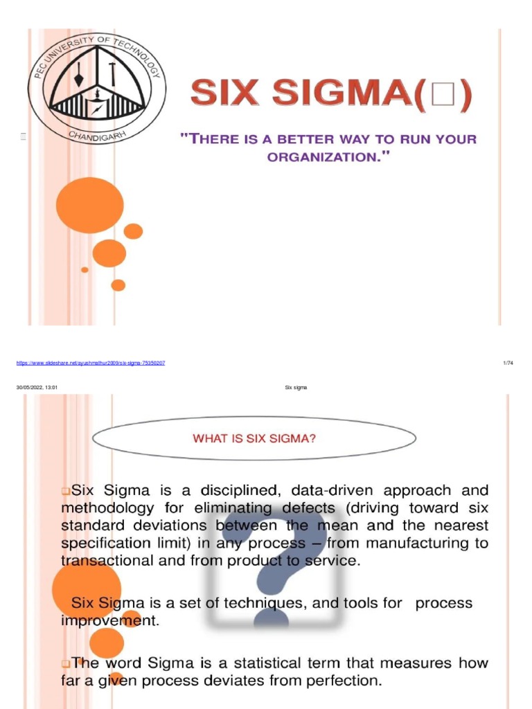 Six sigma (1) | PDF