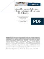 Elementos de Análise Mercadológica para Implantação de Um Restaurante Self-Service No Rio de Janeiro