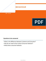 Consumer Behavior 10 September 2022 PDF