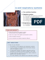 Unit 3 The Digestive and Respiratory Systems