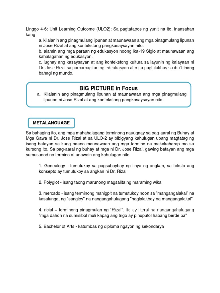 GE 6 SIM - Ulo 4 Week 4 (Filipino Version) | PDF