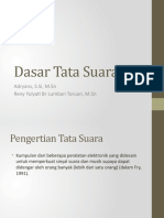 Dasar Tata Suara