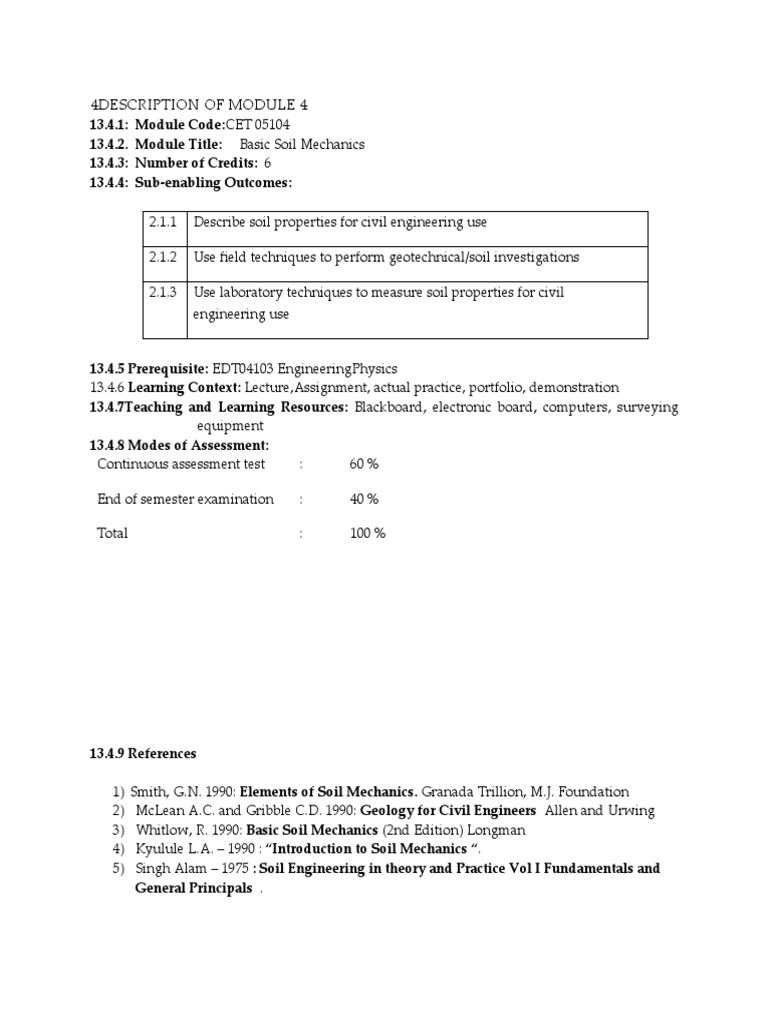 SOIL MECHANICS SYLLABUS visual data 2