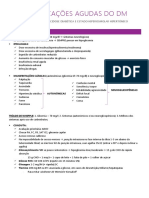 Complicações agudas do DM: hipoglicemia, cetoacidose e estado hiperosmolar