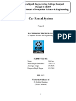 Synopsis (Car Rental System)