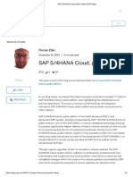 SAP S - 4HANA Cloud, Public Edition