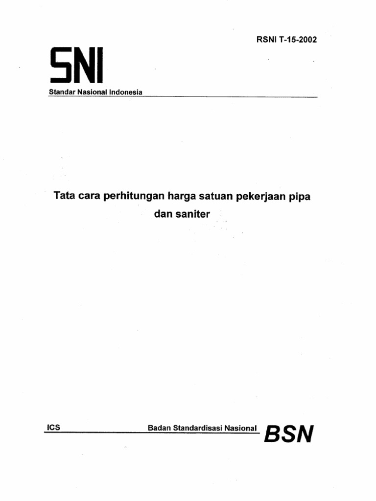 RSNI-T-15-20021 - Pipa | PDF