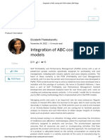 Integration of ABC Costing With PCM Models