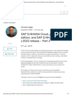 SAP S - 4HANA Cloud, Private Edition