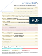 OrthoToolKit Knee Outcome Survey Score Report