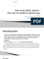 The Role of Media in Shaping Public Opinion and Democracy