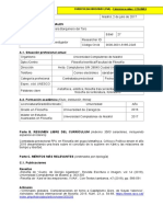 CV Académico Metafísica Crítica y Política