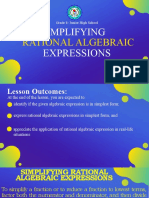 Simplifying Rational Algebraic Expressions