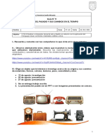 5° Guía #9 Objetos Del Pasado y Sus Cambios en El Tiempo