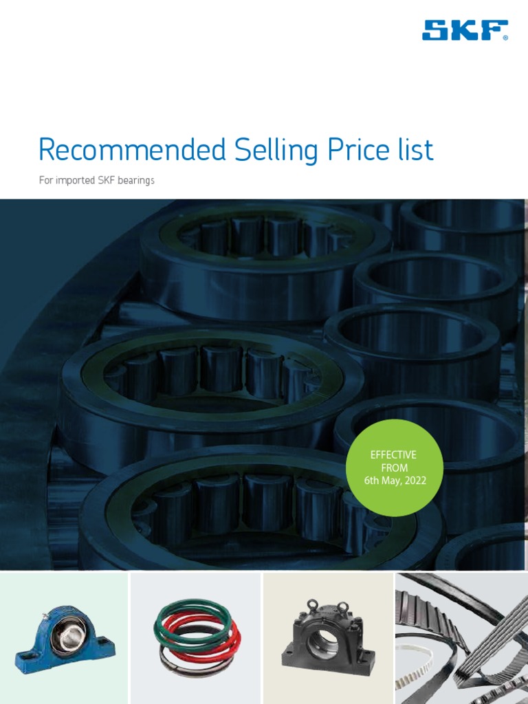 SKF Price PDF Bearing (Mechanical)