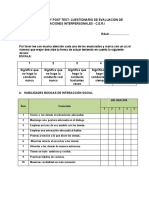 Cuestionario de evaluación de relaciones interpersonales (C.E.R.I.) pre y post test anexo