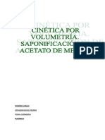 Cinética Por Volumetría - Saponificación Del Acetato de Metilo-Carlos-Bayle-Franco