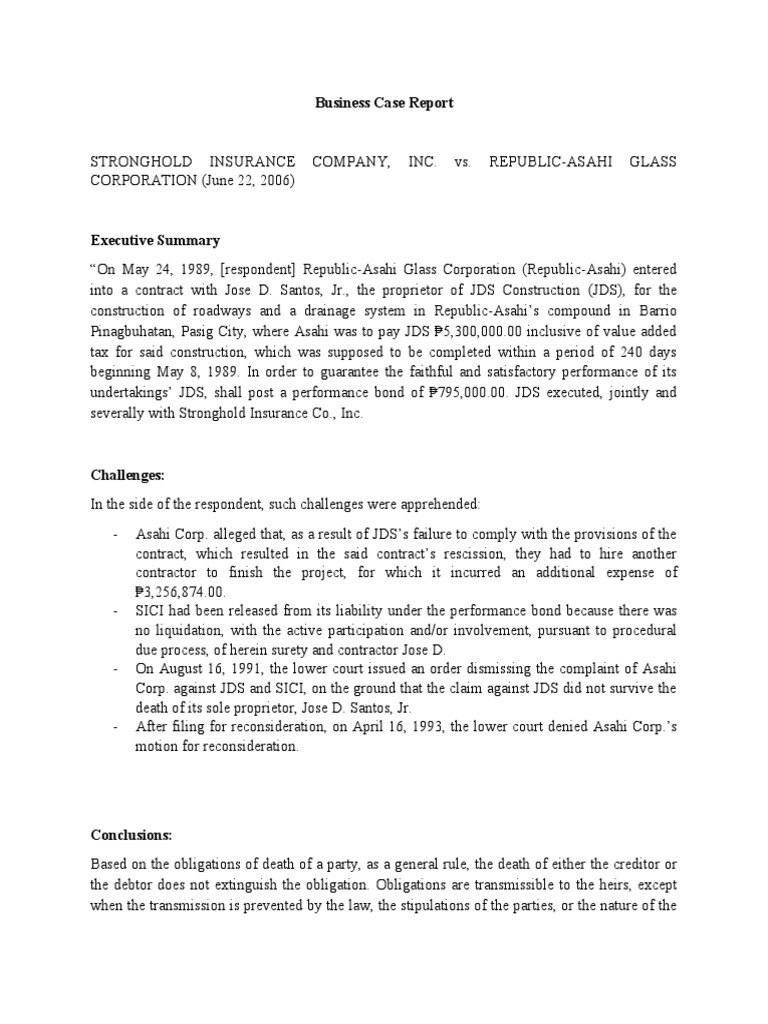 Business Case Report PDF