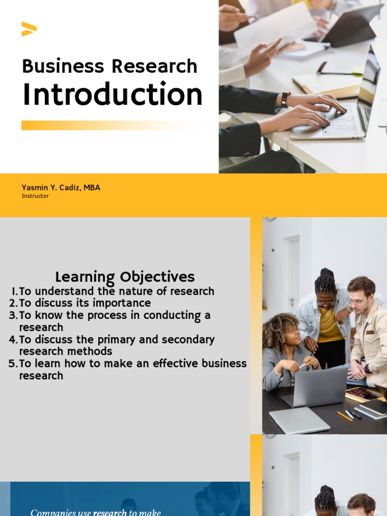 BMR (Business Research) - Introduction 1 | PDF
