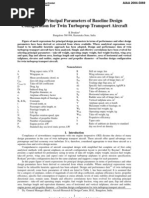 Download Selecting Principal Parameters of Baseline Design Configuration for Twin Turboprop Transport Aircraft by Ibrahim K SN60773565 doc pdf