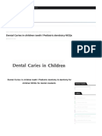 Dental Caries in Children Teeth L Pediatric Dentistry MCQs - WikiDentia