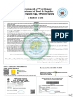 Government of West Bengal e-Ration Card Provides Details on Food Subsidies