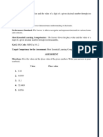 Decimal place value, rounding, operations