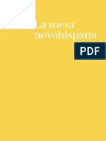 Folleto La Mesa Novohispana 1