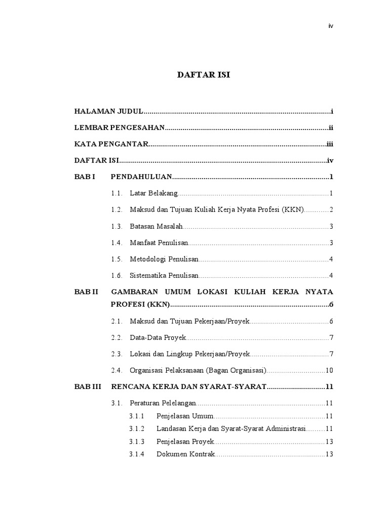 Daftar Isi | PDF