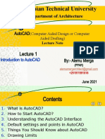 Lecture 1 CAD