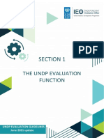 UNDP Evaluation Guidelines Section 1