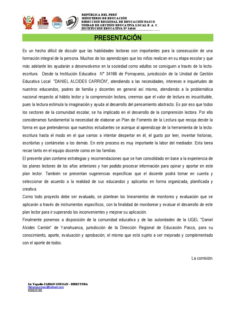 Plan Lector 2021 Pdf