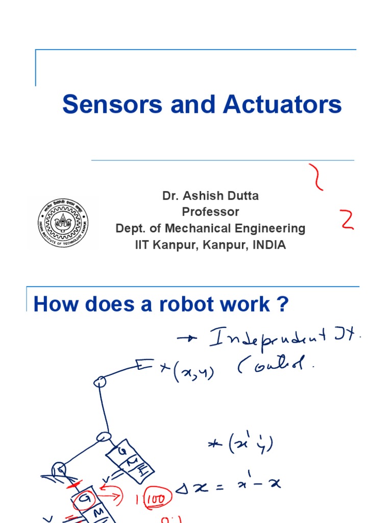 Sensors and Actuators PDF Electric Motor Actuator