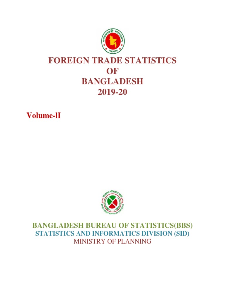 Bangladesh Foreign Trade Stats 2019-20 | PDF | Goods | Index (Economics), image size:768x1024