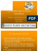 Communication Models Presentation 2154