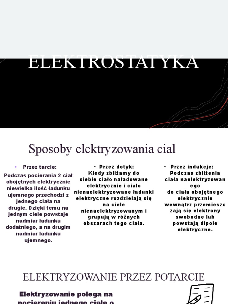 Elektrostatyka - Kopia | PDF