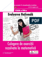 Culegere Exercitii Rezolvate Matematica Clasa A VIII A Model