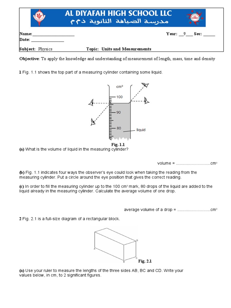 Density Worksheet 2 | PDF