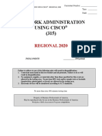 315 - Network Administration Using Cisco - R - 2020