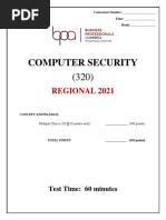 320 - Computer Security - R - 2021