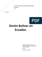 Simon Bolivar en Ecuador