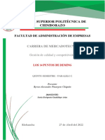 Los 14 puntos de Deming para la gestión de calidad